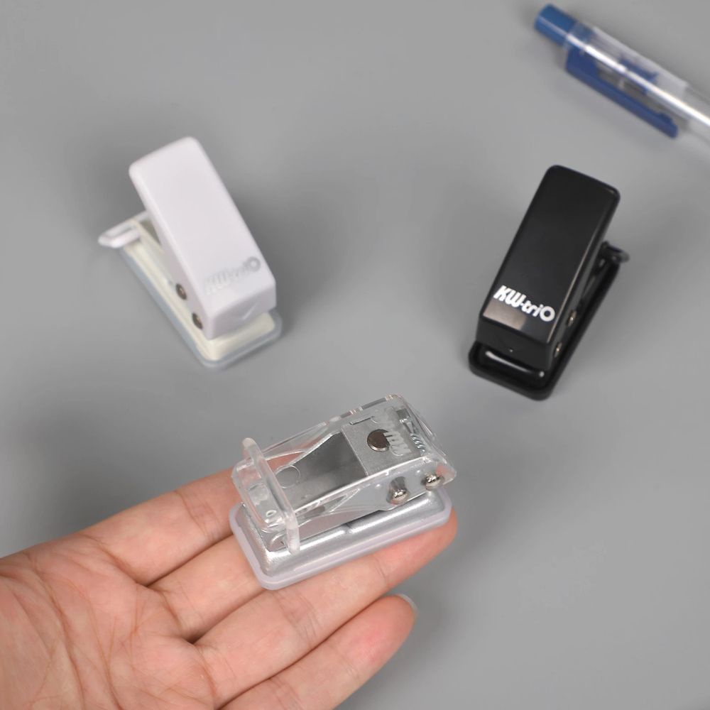 Dụng cụ bấm lỗ giấy mini nhiều màu sắc tùy chọn tiện lợi