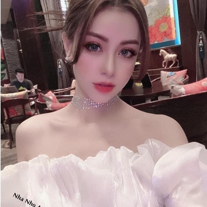 Choker Nữ Đi Tiệc/ Vòng Cổ Ren Đính Đa Nhuyễn Mảnh Dễ Thương Nhẹ Nhàng C12