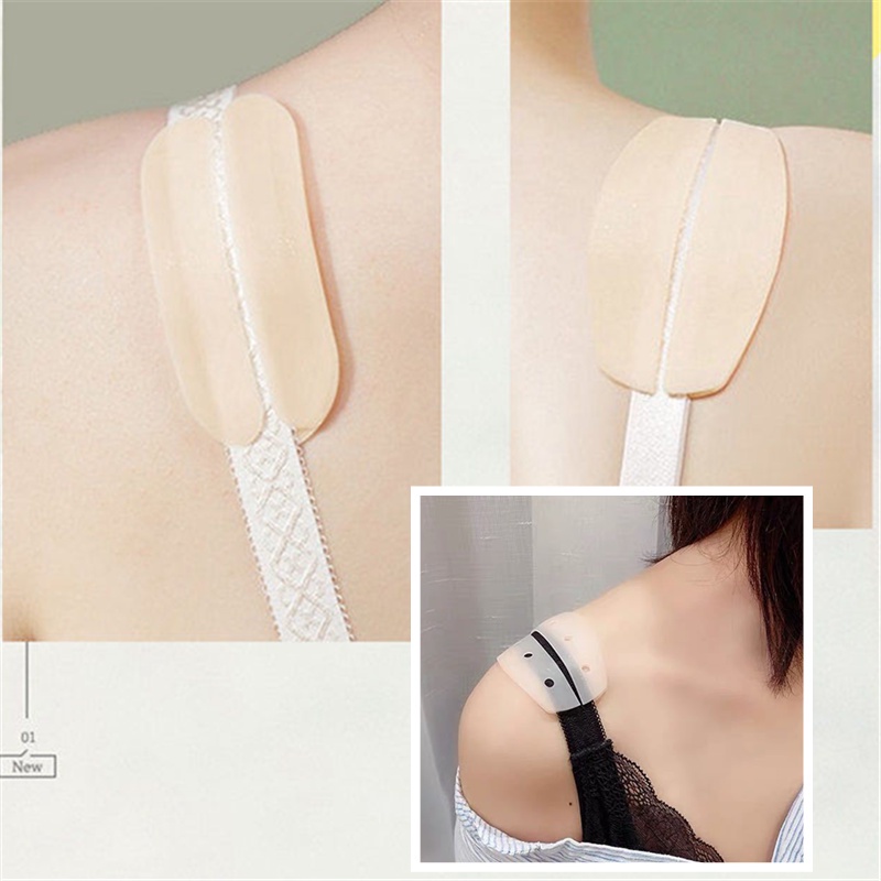 1 Cặp Dây Đeo Vai Bằng Silicone Tàng Hình Chống Trượt