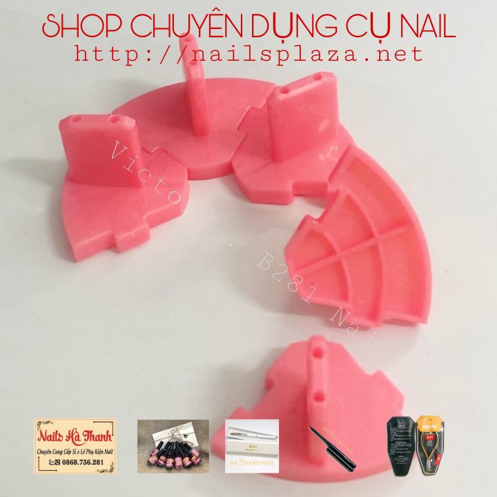 Đế Gắn Móng Mẫu Tập Vẽ , Đế Móng Làm Mẫu Nail 6 Miếng Bằng Nhựa