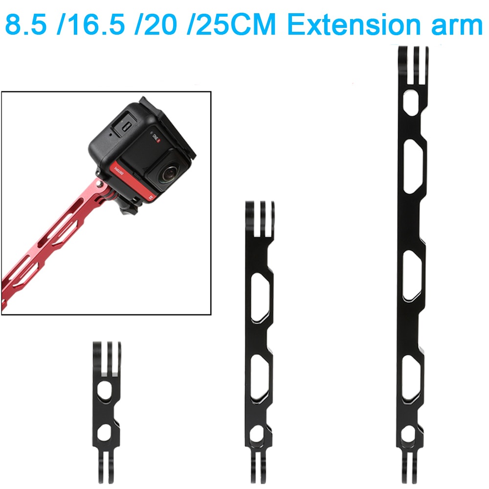 Tay Cầm Gắn Máy Ảnh Gopro 10 / 9 / MAX / 8 / 7 / 6 / 5 360 One R Insta 360 X / X2 Bằng Hợp Kim Nhôm Gắn Nón Bảo Hiểm Tiện Dụng