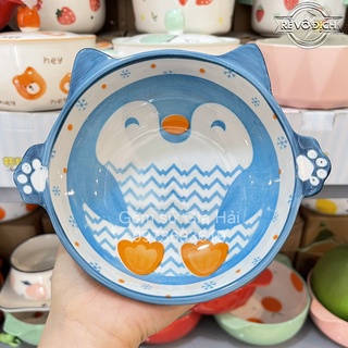 Bộ bát đĩa xanh biển cả cực cute