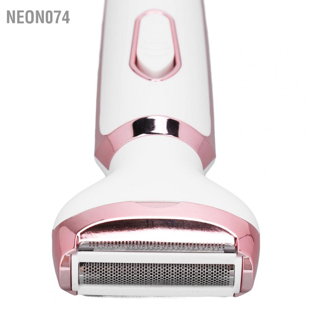 Neon074 Neon074 4 in 1 Electric Eyebrow Trimmer Dry Wet Shaving Stainless Steel Blade Facial Hair Remover for Women Máy triệt lông