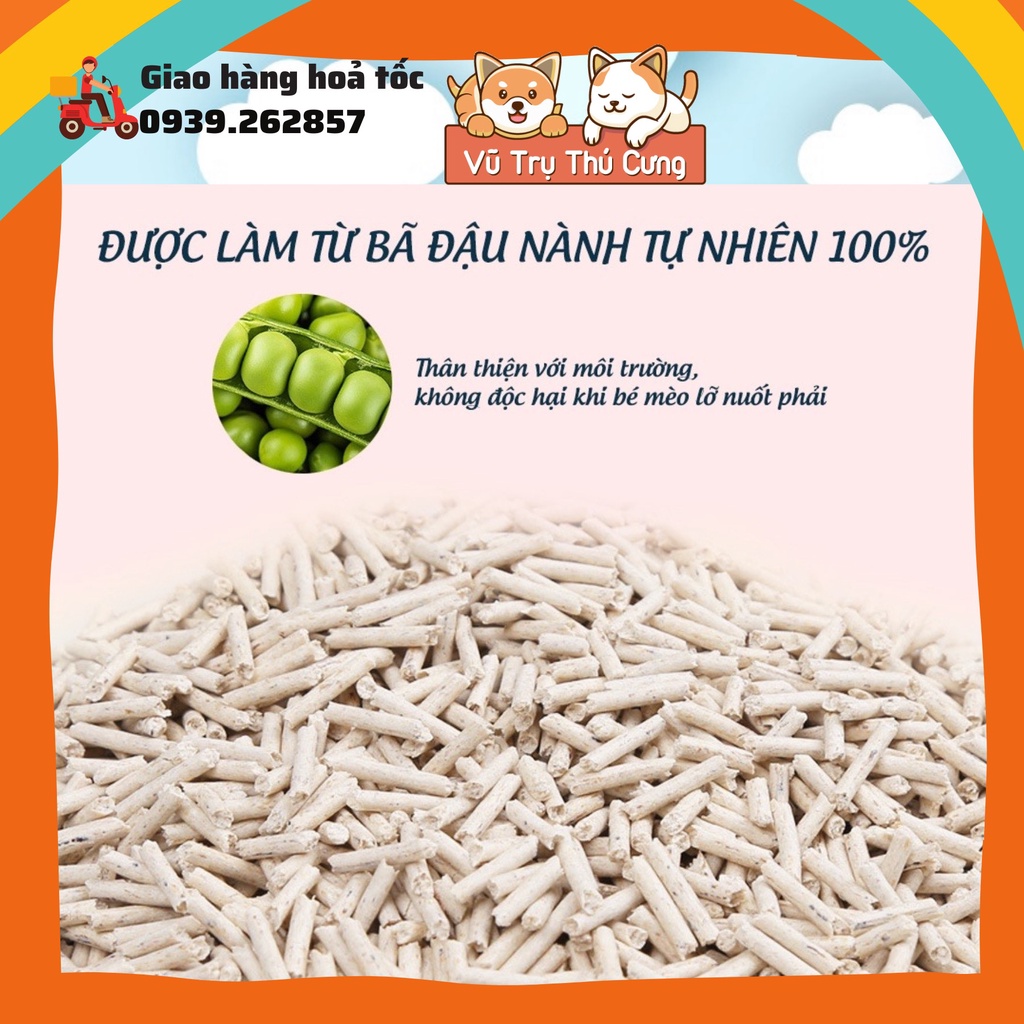 Cát đậu nành Kitcat Soya Clump cho mèo, cát vệ sinh cho mèo vón cục, khử mùi tốt 2,8Kg