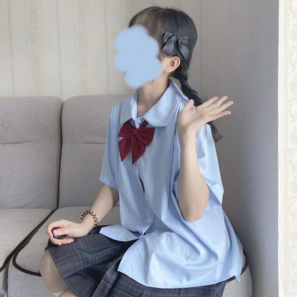Áo Sơ Mi Nữ Tay Ngắn Dáng Rộng Phong Cách Hàn Quốc