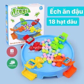 Hộp đồ chơi ếch đói ăn bóng loại 18 hạt dành cho bé chơi đội nhóm 99860