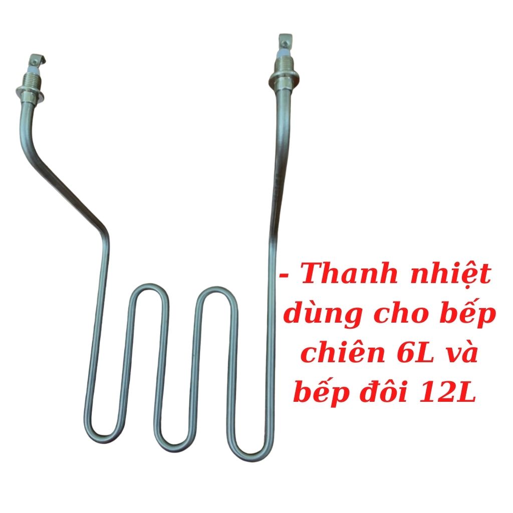 Thanh nhiệt bếp chiên, thanh điện trở bếp chiên 2.5w cho bếp chiên 6L và bếp chiên 12L