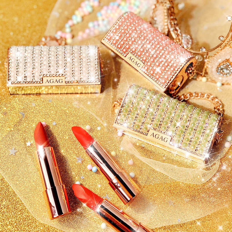 AGAG Son 3ce Velvet Matte Lipstick Moisturize Bag chain Lipstick Son nội địa trung | BigBuy360 - bigbuy360.vn