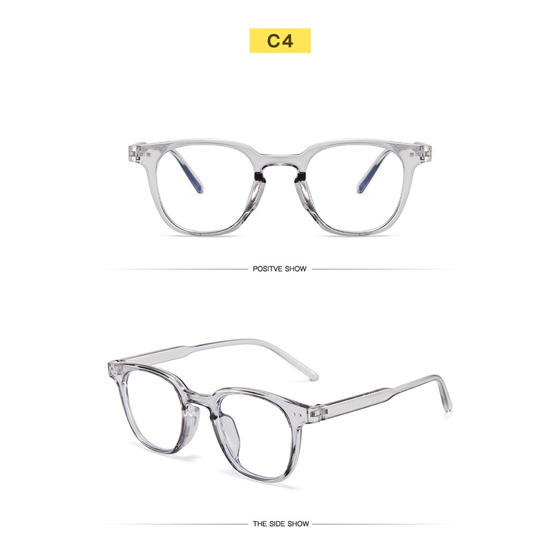 Mắt kính gọng tròn chống tia UV bằng nhựa thời trang