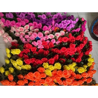 hoa hồng ghép cánh bằng giấy nhún thủ công