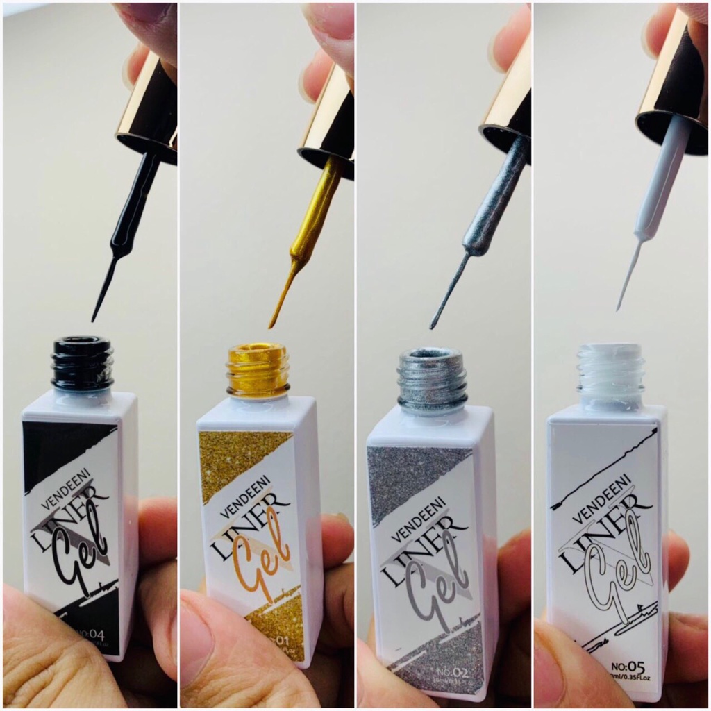 Cọ Nét Gel Vendeeni, Sơn Cọ Vẽ Nét Nail Siêu Xịn Xò