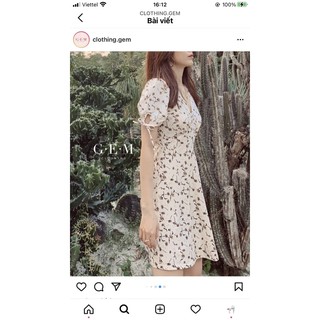 Pass đầm hoa Gem clothing