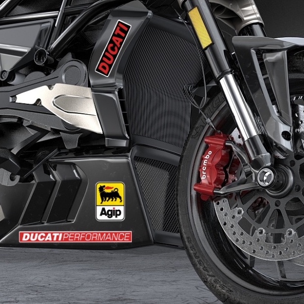 1 Miếng Dán Logo Ý Màu Phản Quang Cho Ducati Multistrada Performance 821 620
