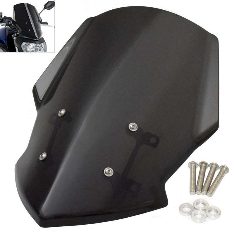 Motorcycle Windscreen Windshield Deflector with Bracket for YAMAHA MT-07 FZ-07 FZ07 MT 07 2018-2020