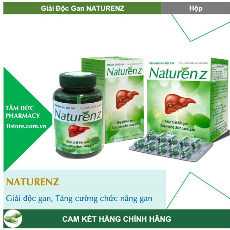 Viên uống NaturenZ hỗ trợ tăng cường chức năng gan, gải độc gan