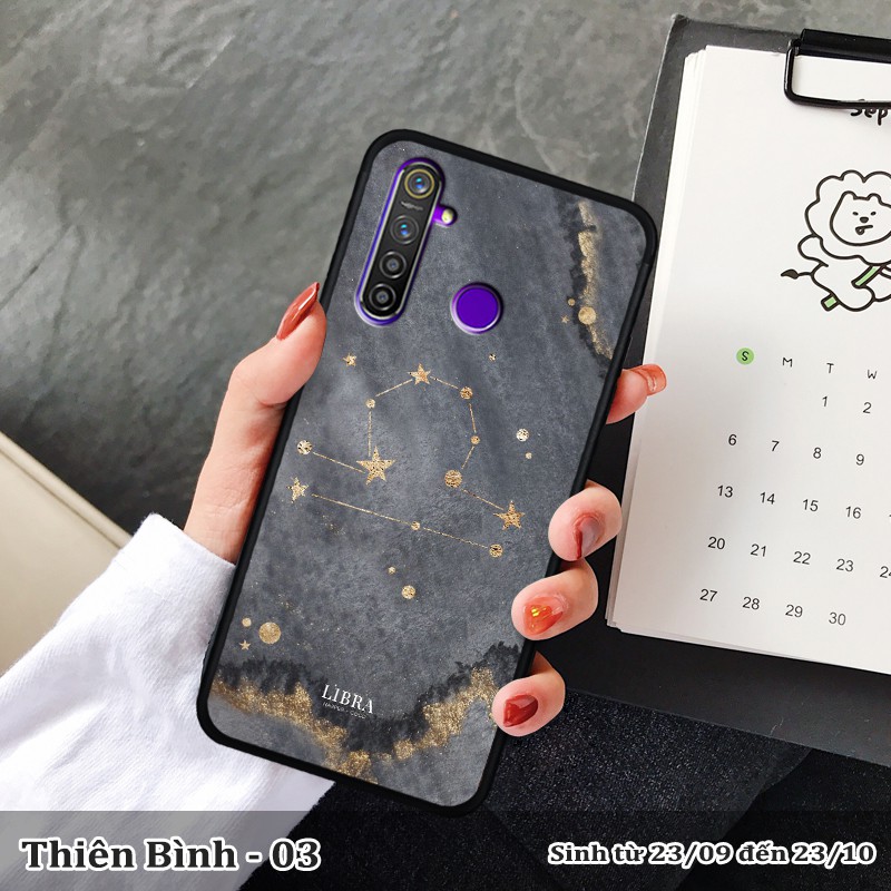 Ốp lưng kính 3D Realme 5i/ 6i cung hoàng đạo