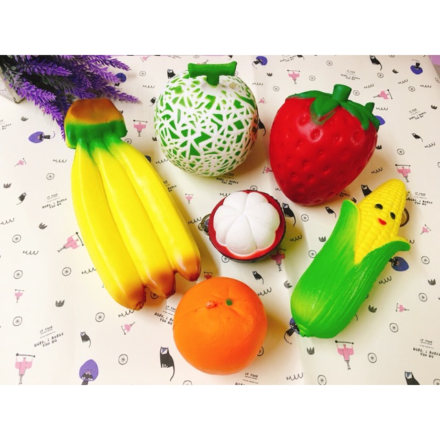 Combo squishy trái cây - Hàng loại 1