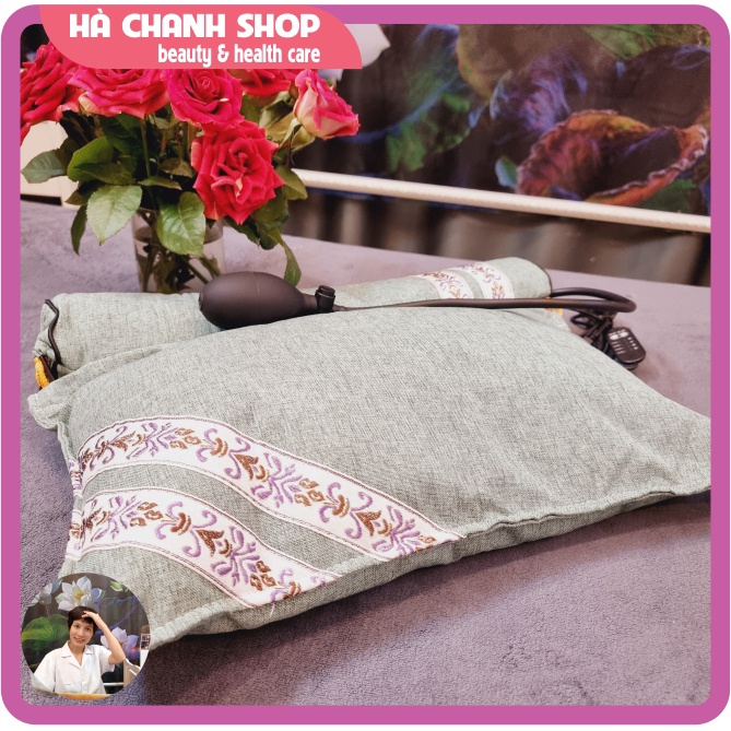 Gối Thảo Dược Kê Cổ Gối Đầu Ngải Cứu Có Cắm Điện Làm Nóng Cổ Spa Hương Thơm Thảo Mộc Giúp Giảm Đau Nhức Cổ Vai