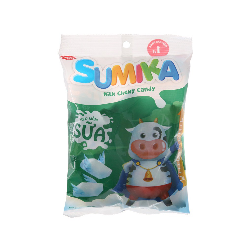 Kẹo Mềm Sữa Sumika Bibica (Gói 140g)