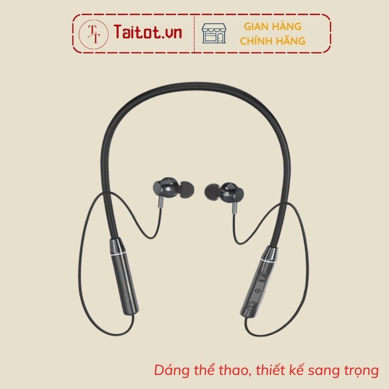 Tai nghe không dây thể thao đeo cổ HE05 kết nỗi bluetooth cho hầu hết điện thoại và laptop  - Taitot