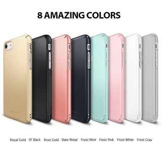 Ốp lưng Ringke Slim iPhone SE / 7 / 8 (Xanh - Frost Mint) - Nhập khẩu Hàn Quốc