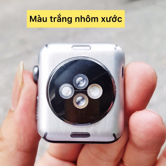 Dán skin màu che vết xước cho Apple Watch đồng hồ thông minh iWatch Series 1/2/3/4/5/6/SE size 38mm 40mm 42mm 44mm