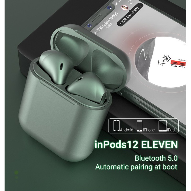 Tai Nghe Bluetooth Không Dây Topewon 12s Màu Bánh Macaron Tích Hợp Hộp Sạc Mạnh Mẽ Cho Android Huawei Iphone