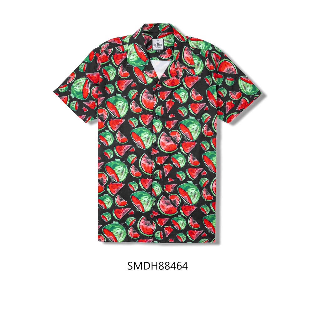 Áo sơ mi họa tiết trái dưa hấu Old Sailor - O.S.L HAWAIIAN SHIRT - SMDH88464 - Big Size upto 5XL