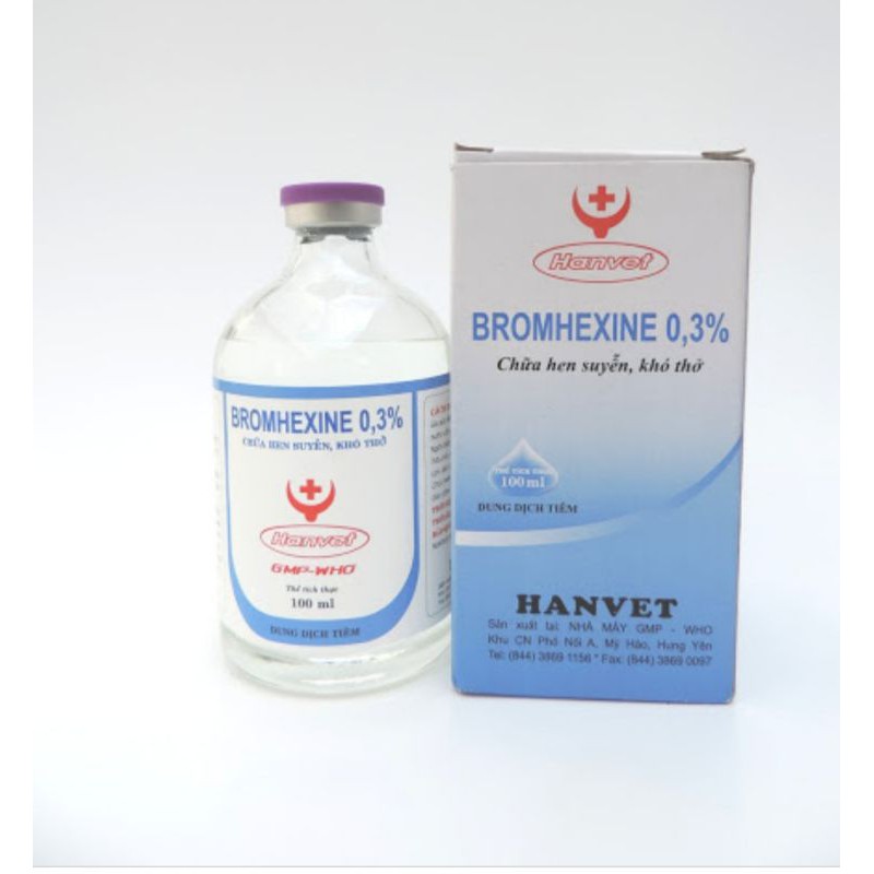 1 chai Bromhexine 0,3 % 20ml l ong đ ờm hsd 05/01/2023