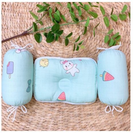 Bộ gối chặn bông cho bé sơ sinh.