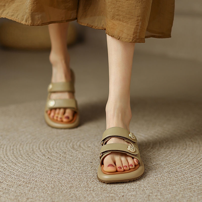 Dép Quai Ngang Đế Bằng Thời Trang Cho Nữ