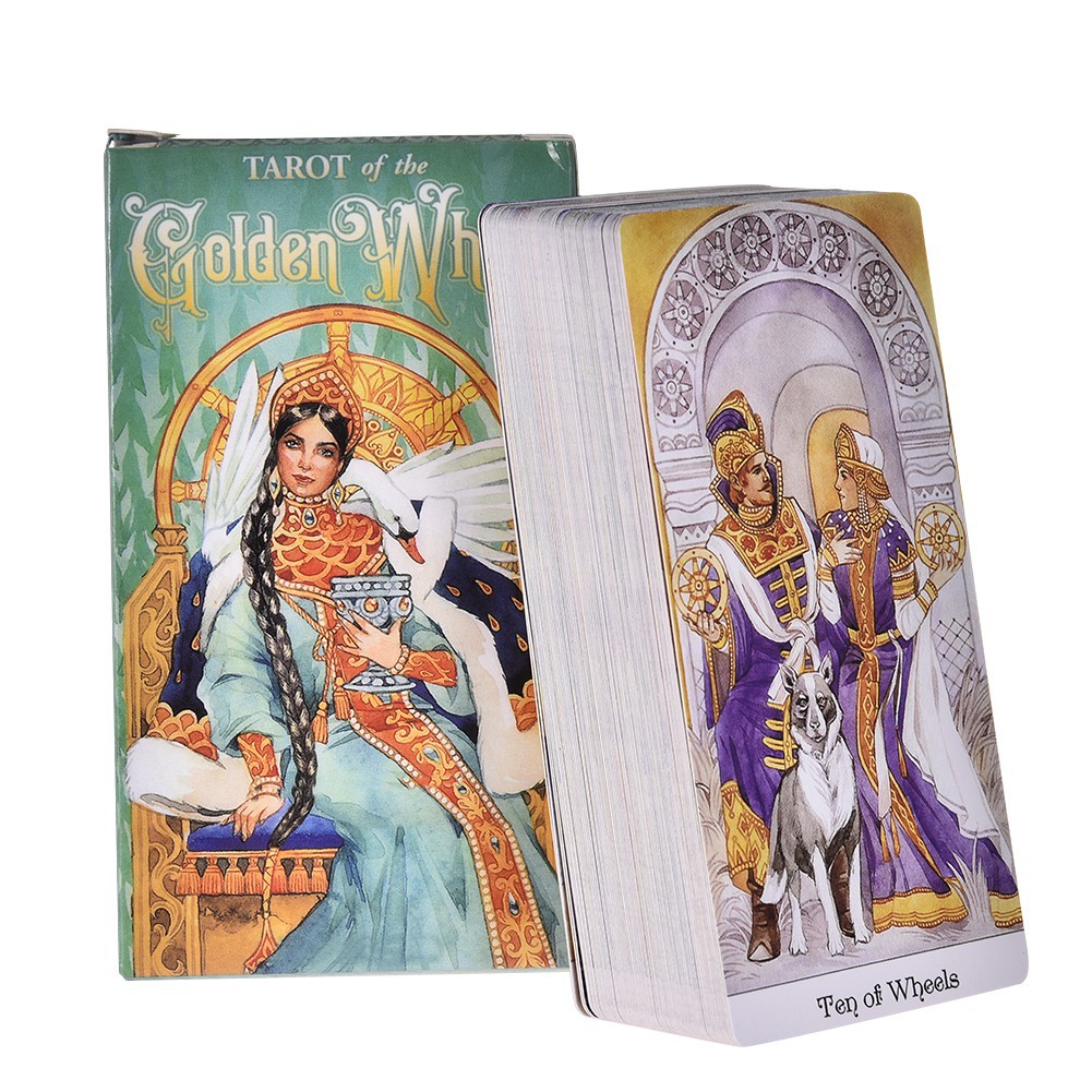 Bộ bài tarot the Golden Wheel gồm 78 lá  bìa