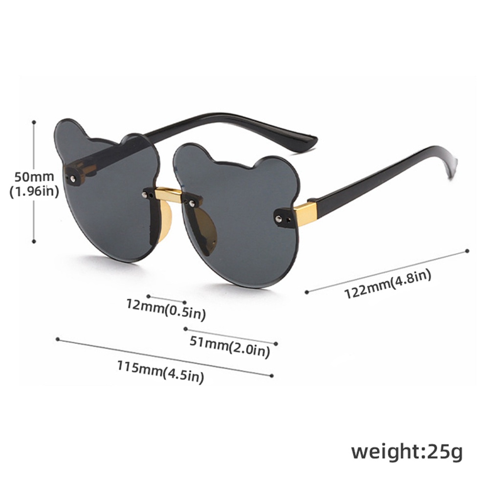 1 Kính mác hình tai gấu dễ thương bảo vệ mắt cho bé