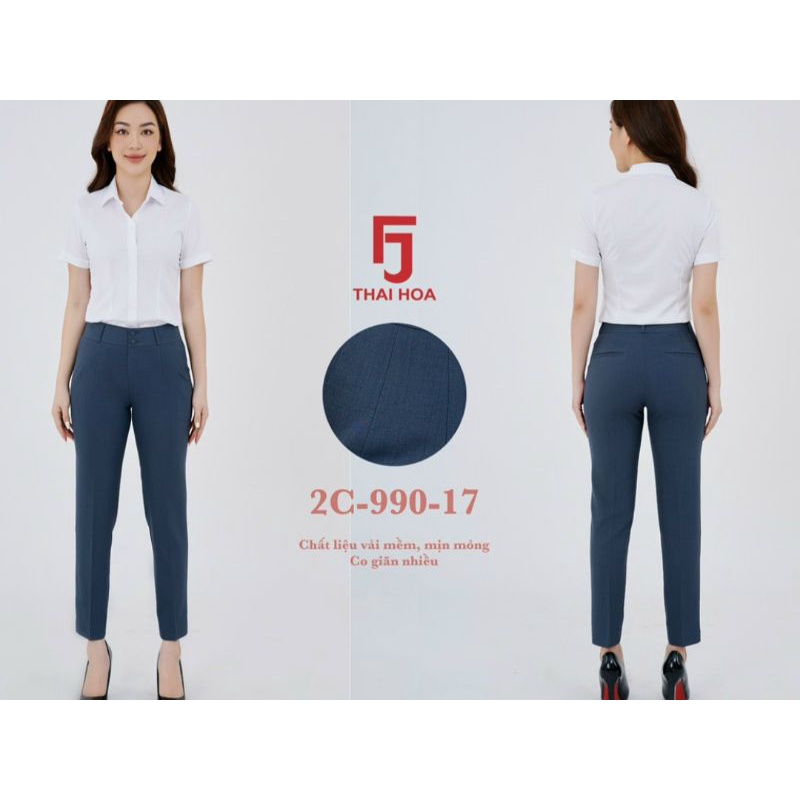 Quần 9 tấc thái hòa ly chìm vải co giãn tốt có size đại