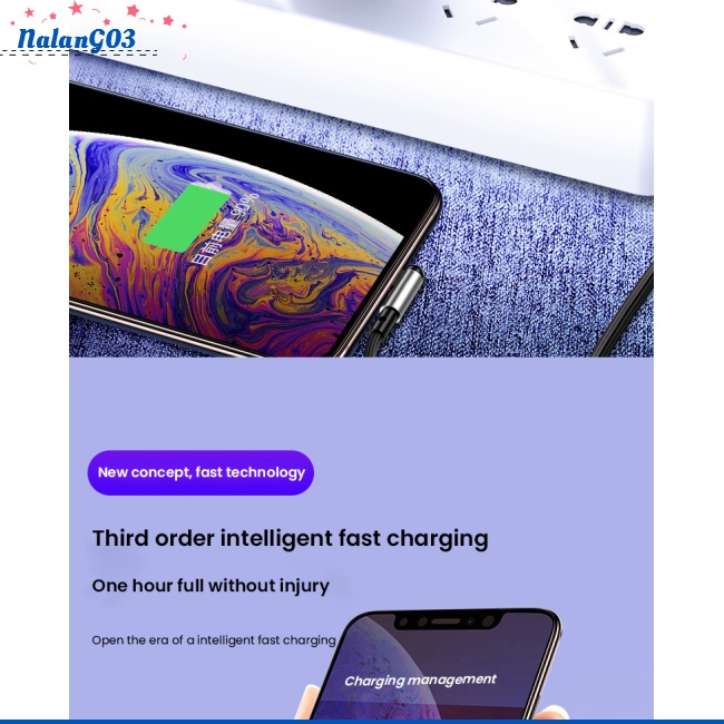 Dây Cáp Sạc Usb Nhanh 90 Độ Hình Chữ L Bằng Hợp Kim Cho Iphone 13 12 11 Pro