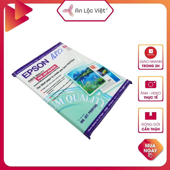 Giấy in ảnh – giấy in màu EPSON A4 130gsm,230gsm