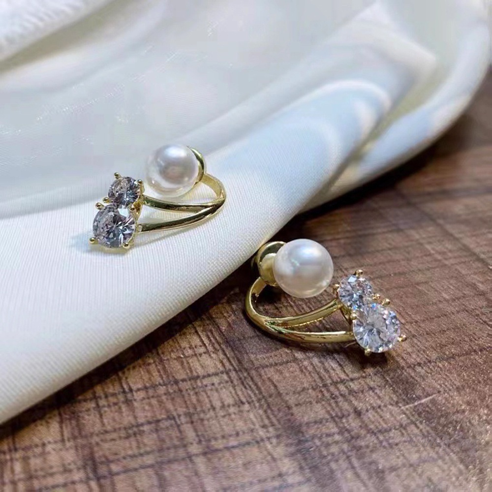 GETNOIVAS Khuyên Tai Dạng Hạt Đính Ngọc Trai Siêu Lấp Lánh Sử Dụng Kép Cho Phù Dâu Đám Cưới