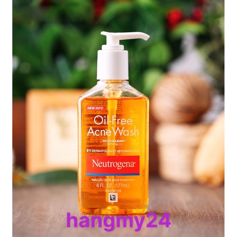 Sữa rửa mặt làm giảm mụn Neutrogena Oil Free Acne Wash 177ml
