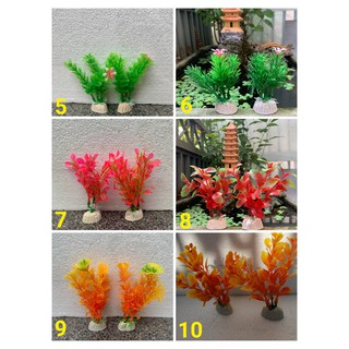 [5689.10] Cặp Cây Rong Mini Trang Trí Hồ Cá, Bể Cá-Hòn Non Bộ,..