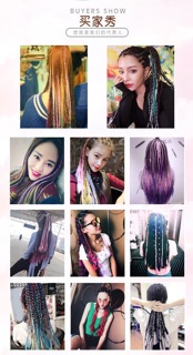 Tóc Dreadlocks dạng tết sợi siêu hot có sẵn