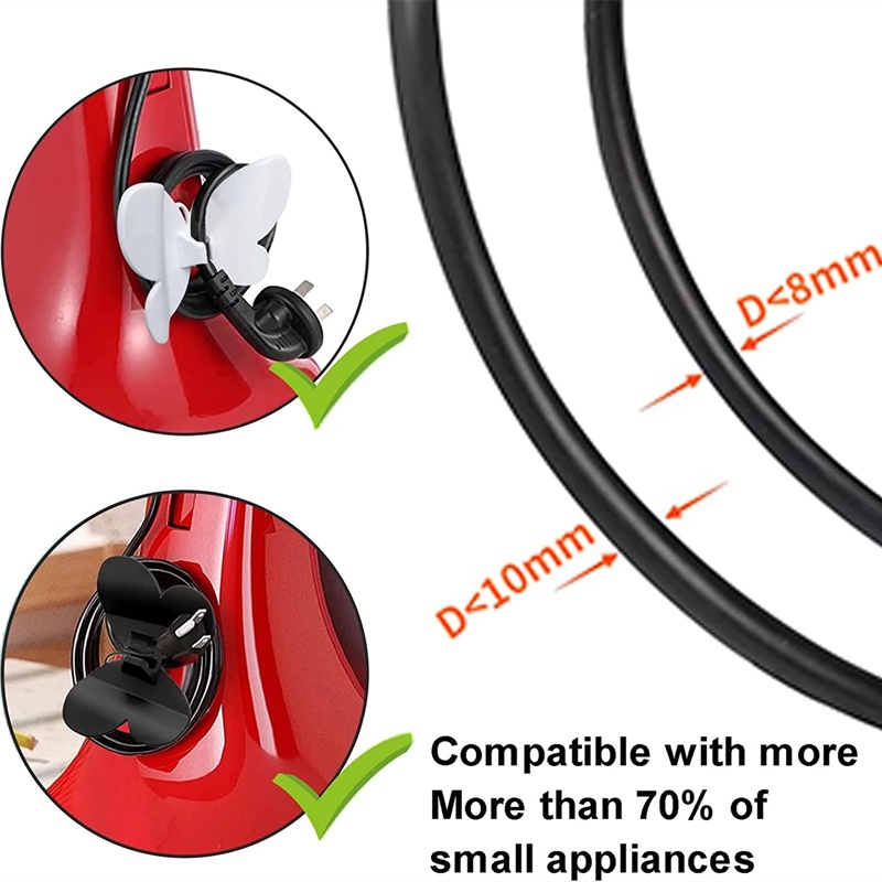 1 Kẹp Quấn Dây Cáp Gọn Gàng Hình Bướm Tiện Dụng