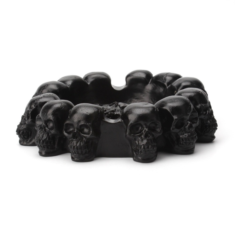 🔥 AOTO Fashion Funny Skull Ashtray Cross Ghost Head Ashtray Decor Interior Gothic Style for Restaurant Bar Coffee Shop Office