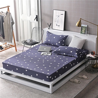 Bộ ga gối trải giường 2m2x2m bo chun miễn phí, bộ ga giường cotton poly mềm mịn, thấm hút mồ hôi Happy Home