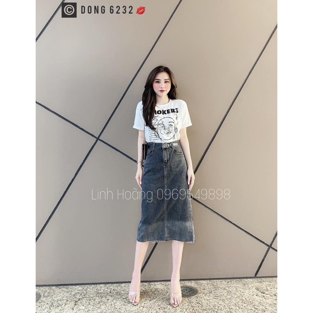 Chân váy jean xẻ sau mã 34+35 (kèm ảnh thật,video) | BigBuy360 - bigbuy360.vn