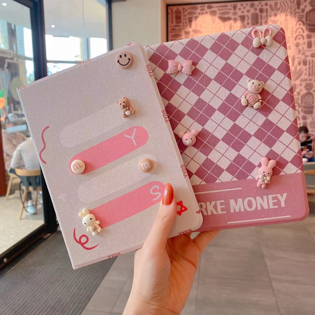 Ốp Máy Tính Bảng In Hình Gấu Hoạt Hình Cho Ipad 2/3/4 Mini 1/2/3/4/5 Air 1/2/3 5/6/7/8th Gen Ipad Air 4 Thế Hệ 9