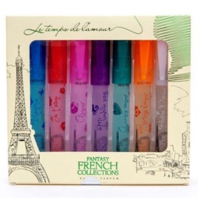 Bộ 7 chai nước hoa cây bút nữ Fantasy French N27 8ml