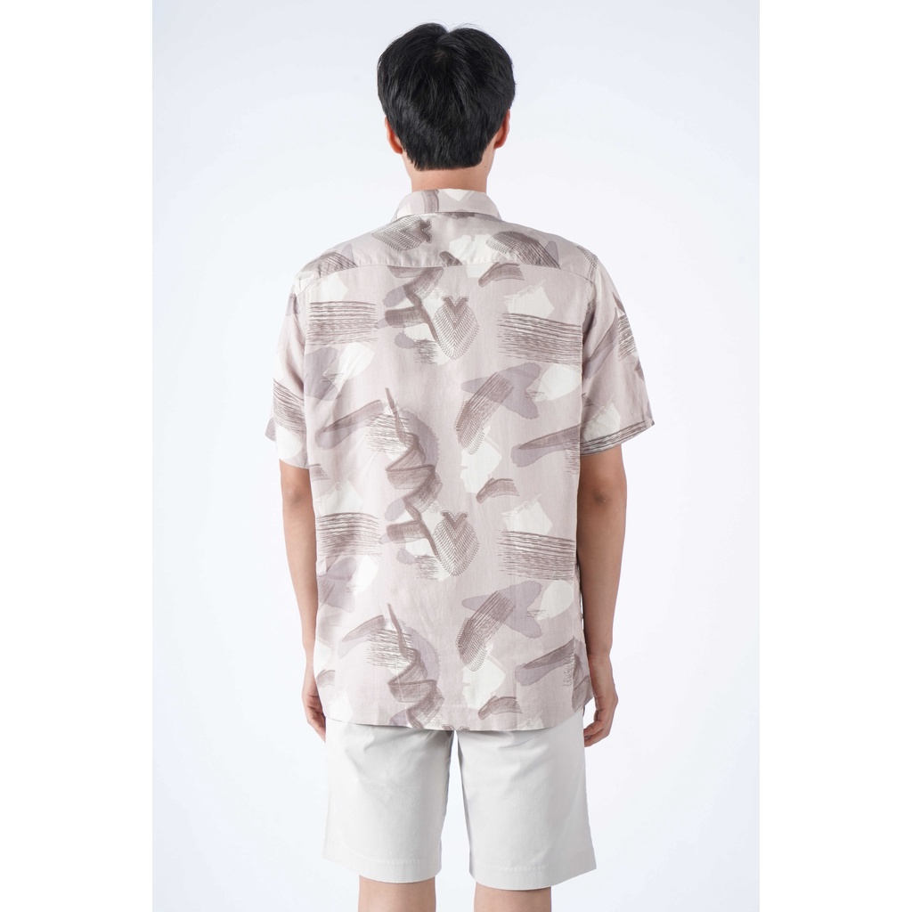 Áo Sơ Mi Tay Ngắn Nam Họa Tiết In Form Regular - Routine 10S21SHS013