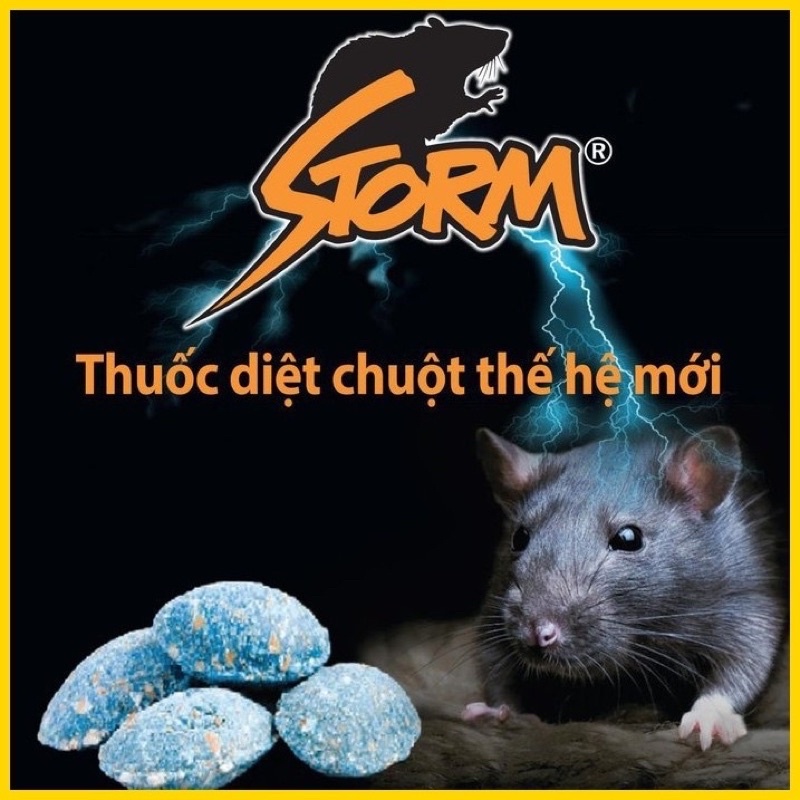 THUỐC DIỆT CHUỘT SINH HỌC STORM 0.005% GÓI 20  VIÊN
