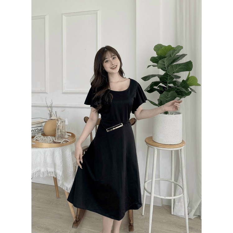 ĐẦM SUÔNG NỮ PHỐI TAY BÈO SANG TRỌNG QUYẾN RŨ ĐẸP TINH TẾ