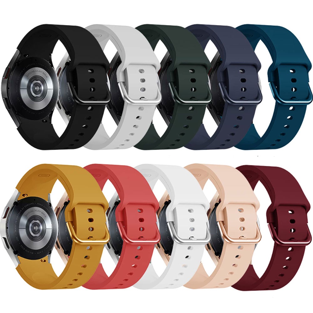 Dây Đeo Thể Thao Silicone Cho Đồng Hồ Thông Minh Samsung Galaxy Watch 4 40mm 44mm Galaxy Watch 4 Classic 42mm 46mm